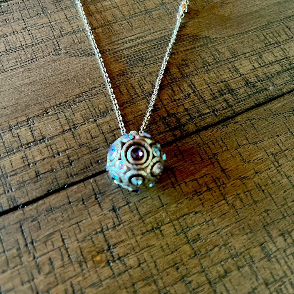 Brighton long necklace and matching earrings.